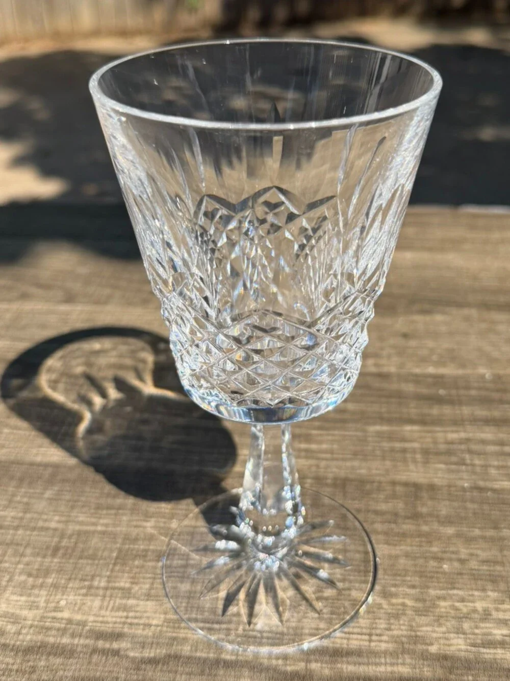 Waterford Crystal Kenmare Water Goblets Set of 5 Signed Ireland 6 7/8